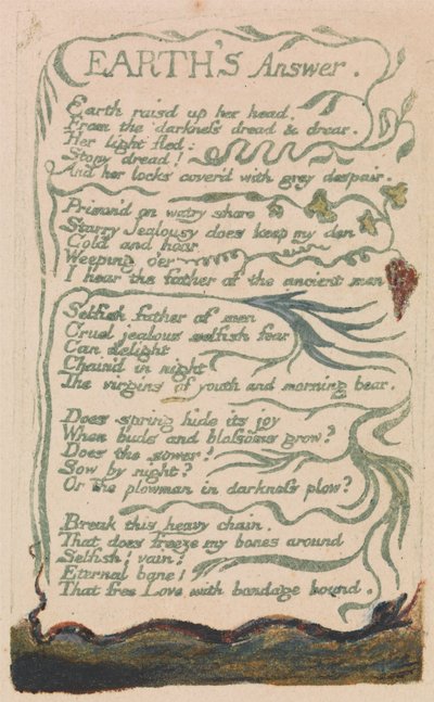 Lieder der Unschuld und der Erfahrung, Platte 35 von William Blake